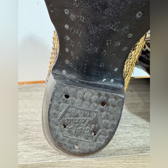 Tony Lama Gold Label Women’s Exotic Western Boots Size 6.5 A Snakeskin USA Made - Picture 14 of 16